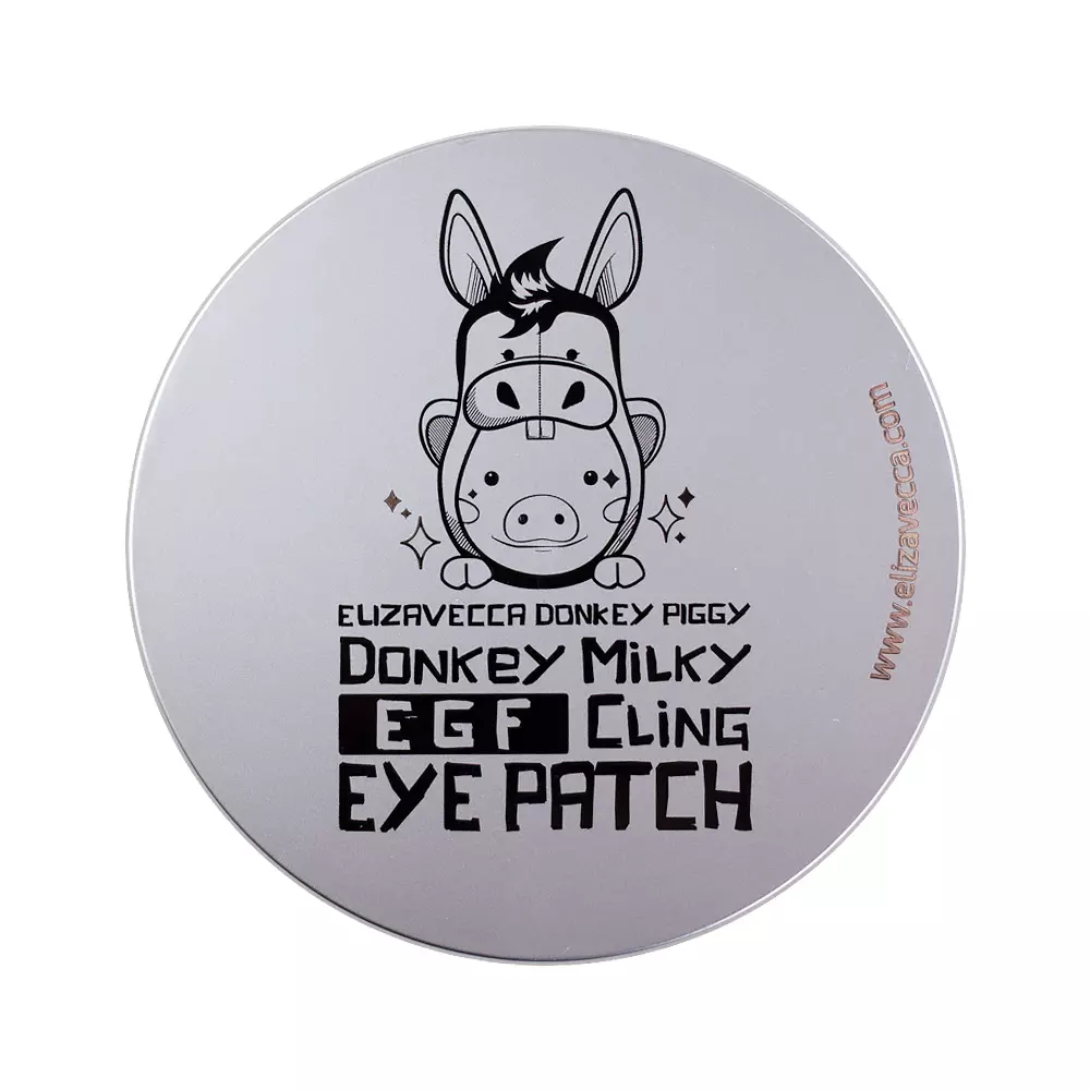 Патчи с молочными протеинами из биоцеллюлозы Elizavecca Donkey Piggy Milky EGF Сling Eye Patch